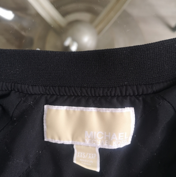 Michael Kors Black and White Bomber Jacket - Picture 5 of 5